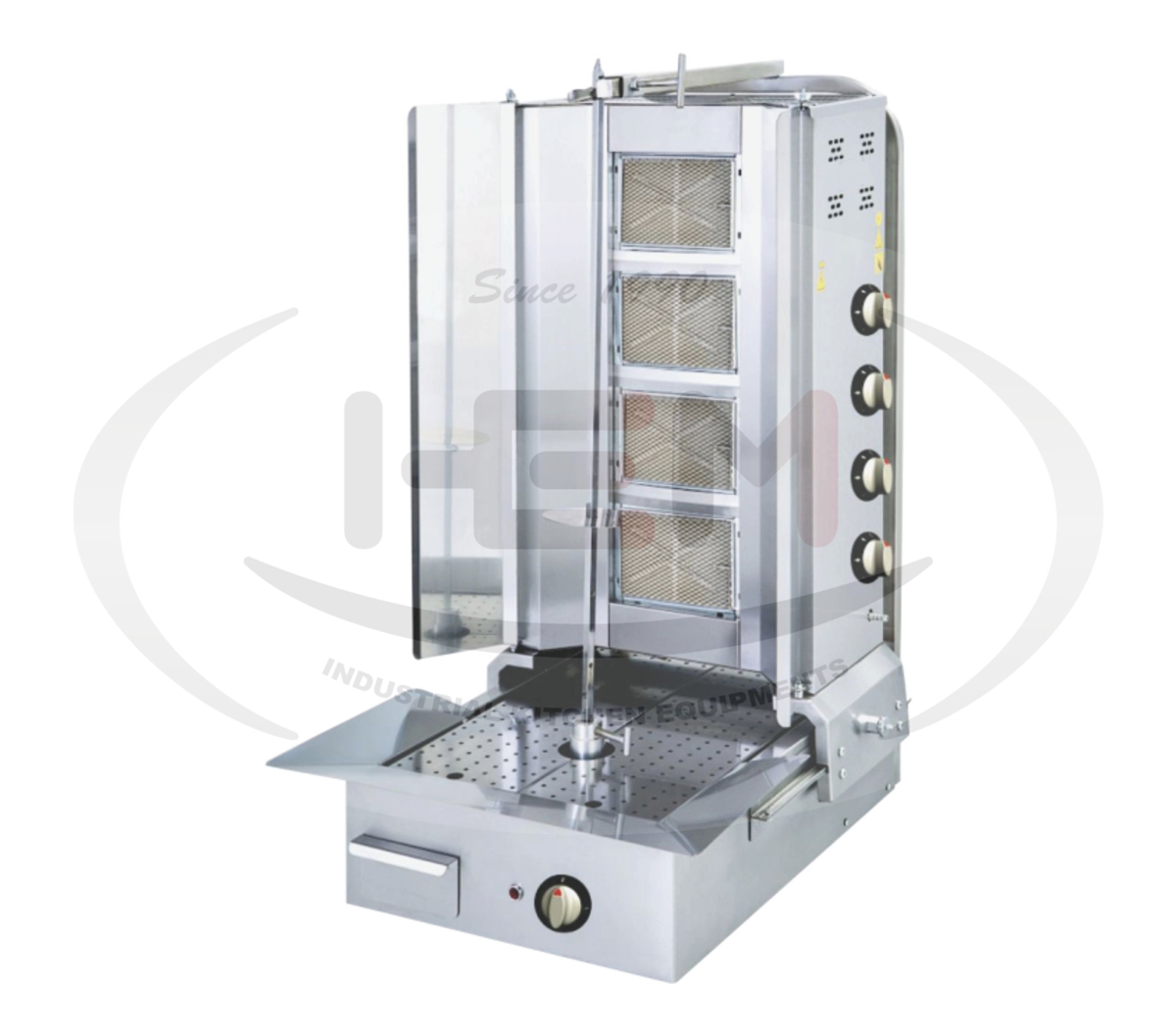 Alttan Motorlu Gazlı 4 Lü Döner Ocağı