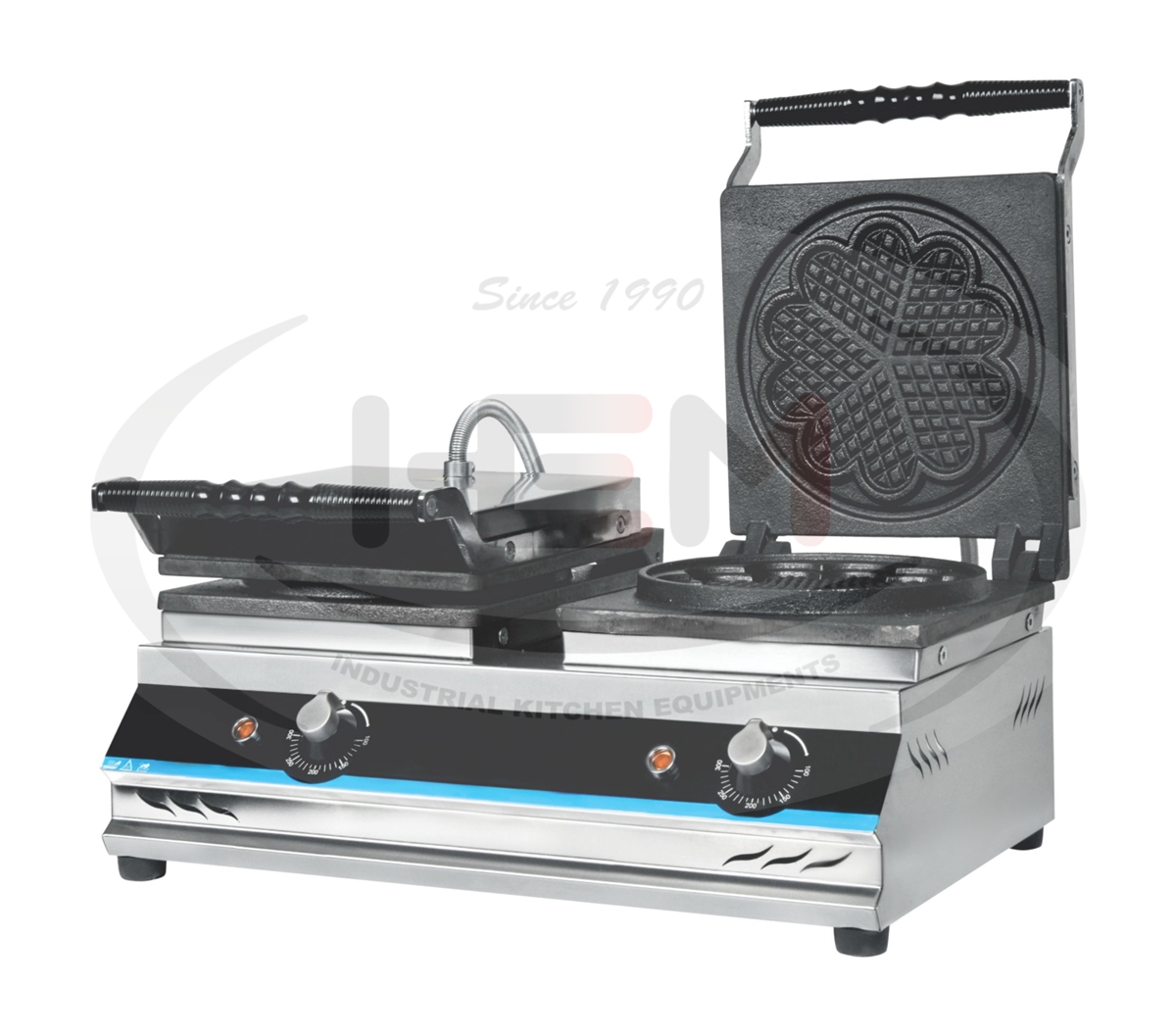 2 Li Elektrikli Çiçek Waffle Makinesi